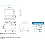 美國伊西斯晶振品牌ECX-53B,ECS-250-20-30B-TR貼片石英晶振