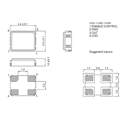 AU-25.000MBE-T,3225小型貼裝晶振,臺產(chǎn)晶技振蕩器